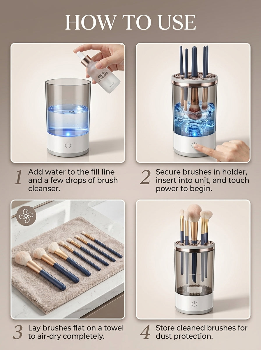 Electric Makeup Brush Cleaner